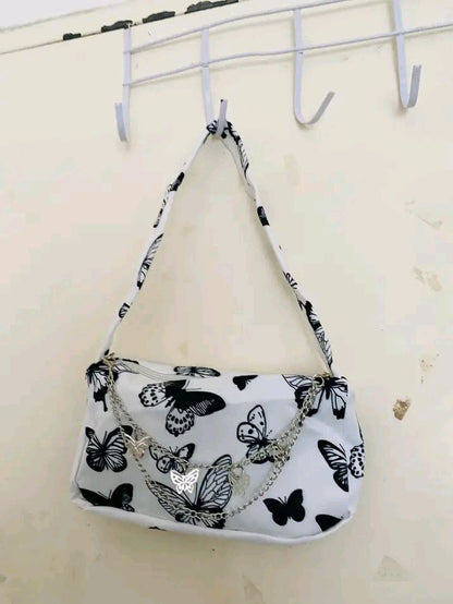 Butterfly Pattern Stylish Chain Bag